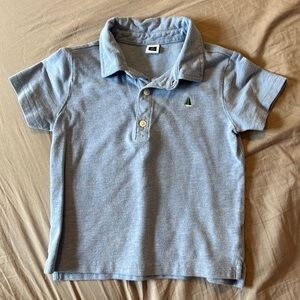 Janie and Jack Boys Blue Polo 4T